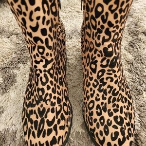 Leapard Print Booties